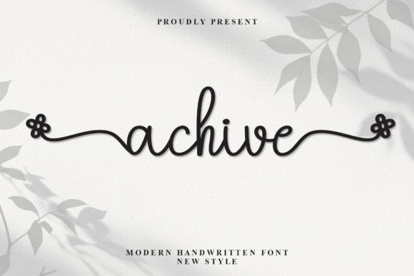 Achive: A Stylish Script Font for Web Design