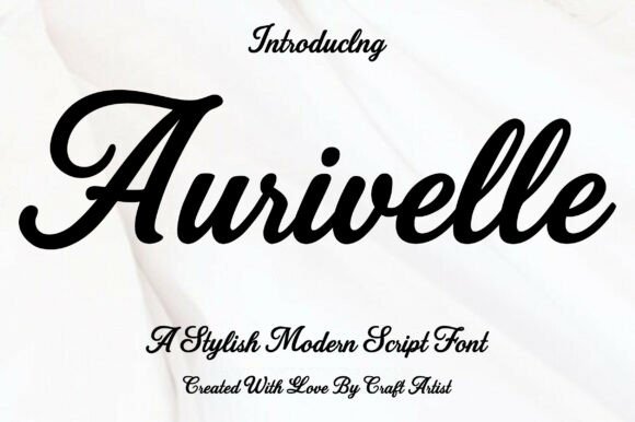 Aurivelle: A Stylish Script Font for Modern Marketing