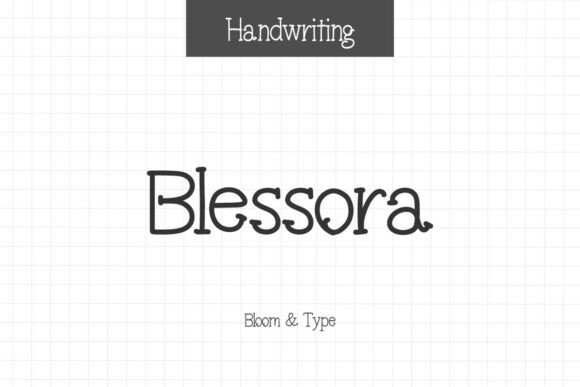Blessora: A Handwritten Font for Web Design