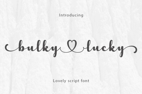 Bulkylucky: A Font That Speaks Volumes