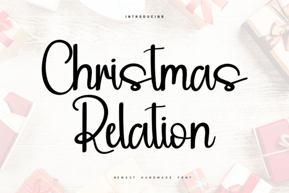 Christmas Relation Font for Creative Projects