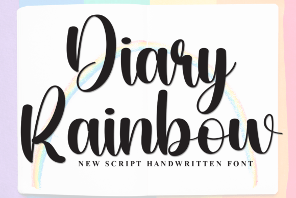 Diary Rainbow: A Playful Font for Creative Campaigns
