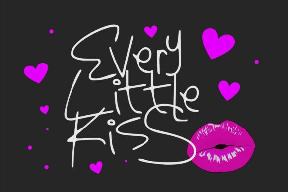 Every Little Kiss Font: A Sweet Script for Web Design