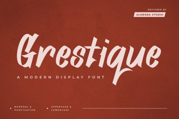 Grestique Font: Modern Script for Editorial Design
