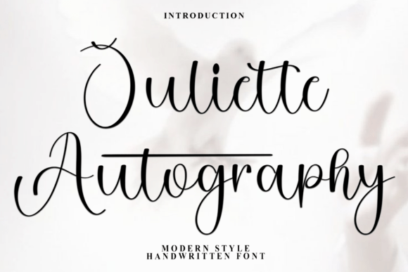 Juliette Autography: A Soft Script for Editorial Design
