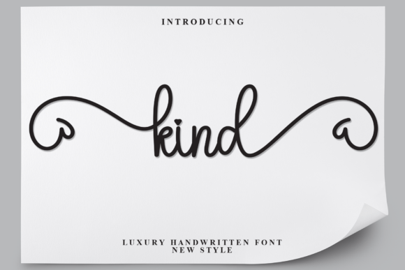 Kind: A Stylish Script Font for Web Design