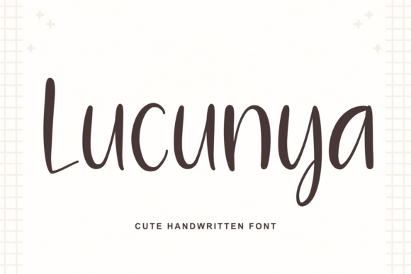 Lucunya Font: Cute Handwritten Style