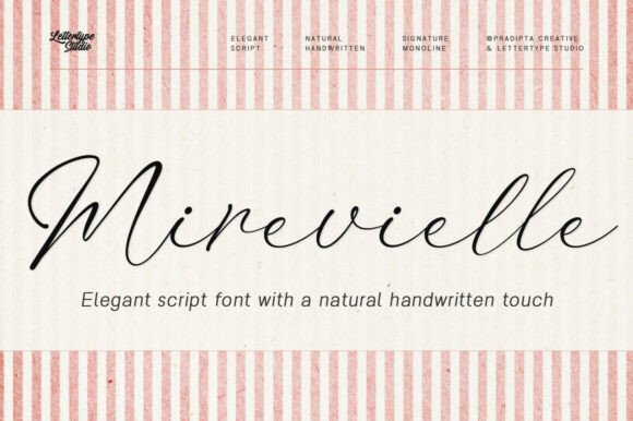 Mirevielle: Elegant Script Font
