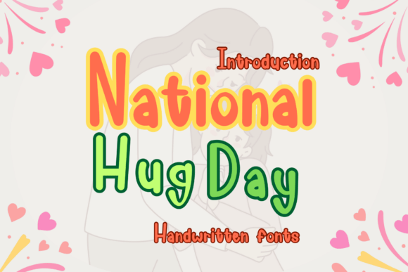 National Hug Day Font
