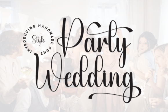 Party Wedding Font for Creative Campaigns