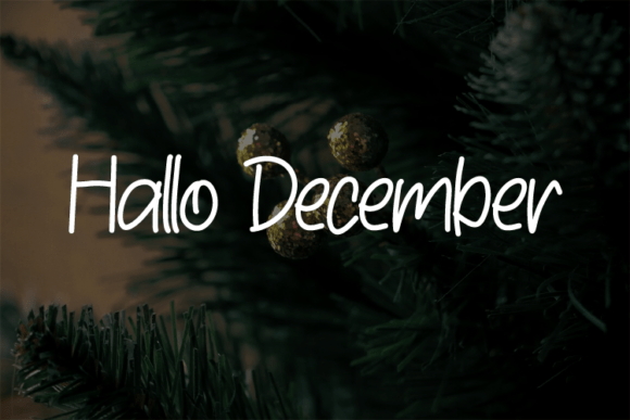 SetFont: Hallo December for Business