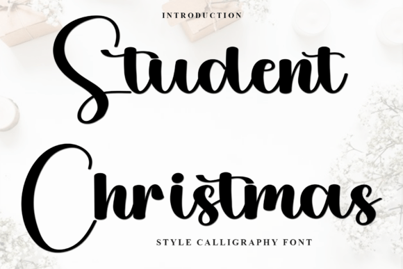 Student Christmas Font