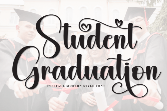 Student Graduation Font for Creative Makers
