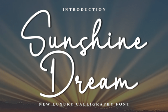 Sunshine Dream Font: A Festive Touch