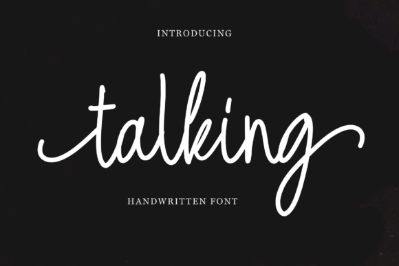 Talking: A Modern Handwritten Font