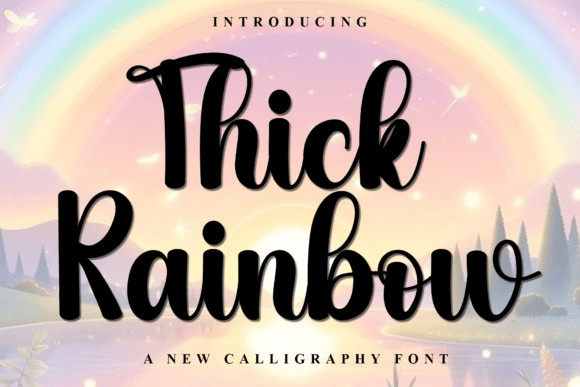 Thick Rainbow: A Festive Font for Business