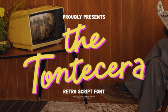 Tontecera: A Retro Script Font for Polished Branding